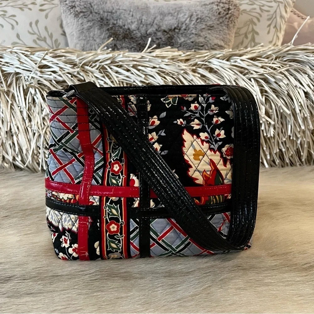 VERA BRADLEY Versailles 2010 Tote Sweet Versailles Bag Patent Leather Patchwork